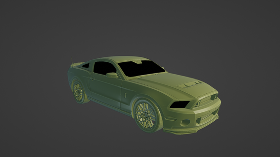 ford mustang gt500 shelby 2020 cobra gt 500 gt350 coupe usa american muscle car track sport fast 3d print model - Mito3D