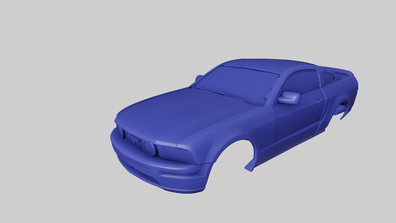 ford mustang gt 2005 2004 2006 2007 sport coupe usa american body fast popular car 3d print model - Mito3D