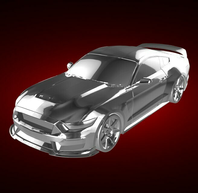 ford mustang gt 350 shelby gt350 otomobil araba araç ralli yarış spor dalları derbi süper 3D print model - Mito3D
