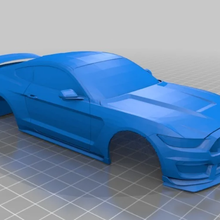 gué mustang gt 350 mini 1 28 102mm 10 24 radio contrôle voiture corps rc 90mm 94mm 98mm 3d print model - Mito3D