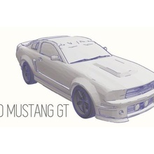 ford mustang gt model 164 game 3d print model - Mito3D