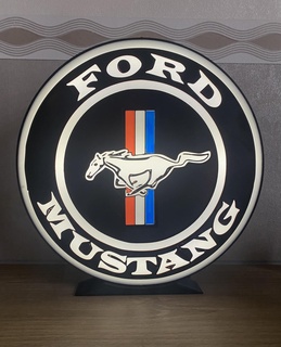 Ford mustang logo Led Lamba 3d print model - Mito3D