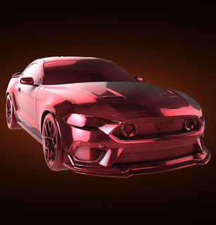 gué mustang mach 1 voiture véhicule rallier course sports Derby turbo vitesse 3d print model - Mito3D