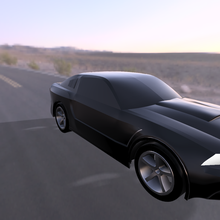 gué mustang roush 2014 voiture rccars roues 3d print model - Mito3D