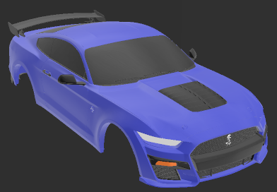 ford mustang shelby 1 10 rc body rc  3d print model - Mito3D
