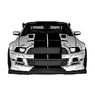 ford mustang shelby gt500 supercar auto cars car motorsport suvs traffic police crossovers rally sedans tuning derby races prototype 3d print model - Mito3D