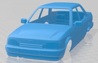 ford orion 1986 printable body car slot scalextric tamiya rc miniz hobby micro diecast 3D print model - Mito3D