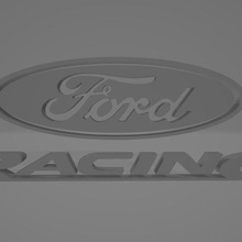 ford racing logo car sport 3d print model - Mito3D