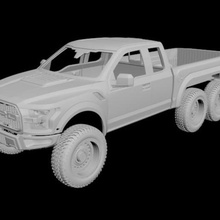 vado raptor 6x6 trx4 trx6 axial rc4wd traxxas scx rc cuerpo todoterreno gladiador venta Tamiya camión uaz 3d print model - Mito3D