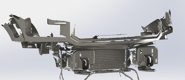 ford raptor gen 2 -front 3d scan file front bumper offroad modification 4x4 3d print model - Mito3D
