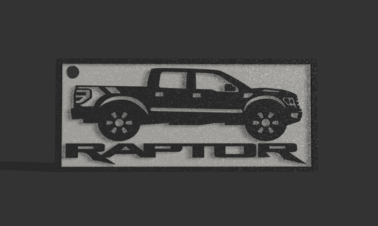 ford raptor key ring vans cars terrain jeep hilux toyota amarok f150 4x4 3d print model - Mito3D
