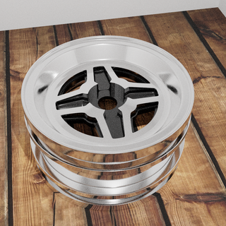 ford rs style wheel tamiya mf-01x wheels alleycat escort mini rc model scale alloy stl printable 1600 rs2000 3d print model - Mito3D