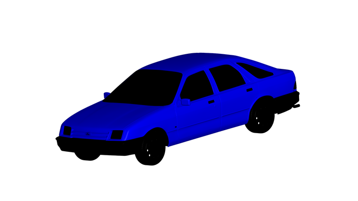 ford sierra 1985 spiel wagen auto fahrzeug automobil transport rc ar vr bereit erweitert wirklichkeit virtuell car3d 3d print model - Mito3D