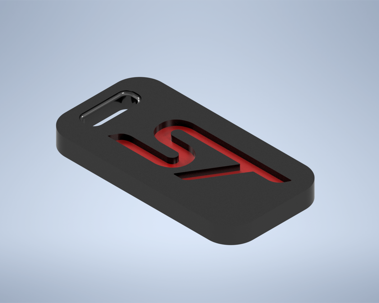 guado st logo emblema portachiavi auto sportiva Tedesco macchina chiave moda design 3D print model - Mito3D