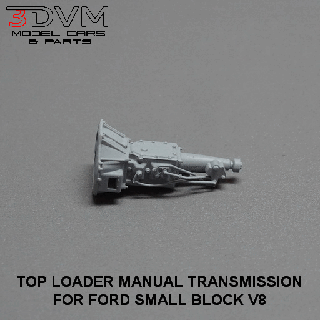 ford top loader manual transmission 1 24 scale small block v8 trans windsor cleveland 3d print model - Mito3D