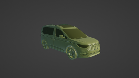 ford tourneo connect 2022 Various 2021 2023 2024 2025 transit van delivery passenger mpv multipassenger car germany swb standard 3d print model - Mito3D