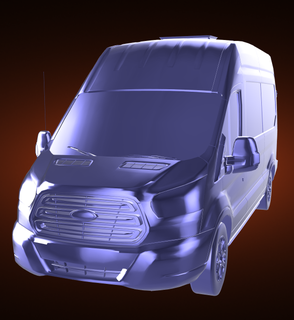 ford transit 2019 truck automobile car vehicle rally race sports derby 3d print model - Mito3D