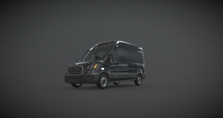 ford taşıma kargo akik siyah transit cargo kamyonet araba ulaşım lojistik otomotiv 3dvehicle ticari minibüs blender modeli araç ürün tasarımı 3d print model - Mito3D