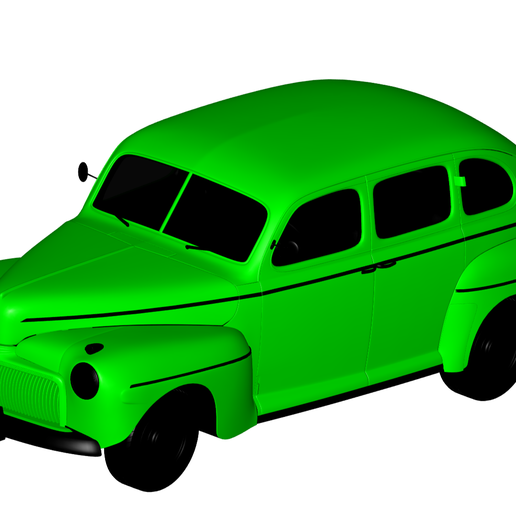 Ford Tudor 1942 3D print model - Mito3D