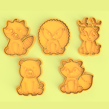 forest animal cookie cutters 3d print model - Mito3D