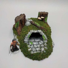forest barrow entrance - 28mm game games wargames terrian rpg ghost archipelago druid dnd 3d print model - Mito3D