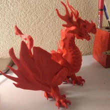 forest dragon festen slic3r getrennt größerem Maßstab druckt Kunst behoben 3d print model - Mito3D