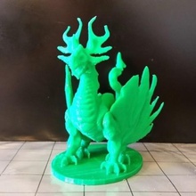 mata o dragão sem apoio necessário a arte criaturas figura dutchmogul 3d print model - Mito3D