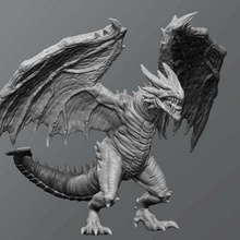forest drake tool 3d printing tabletop pathfinder monster enemy dungeon dragons d&d 3d print model - Mito3D