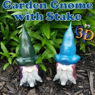 forest gnome stake garden plant planter boxes gnomes stakes outdoor yard lawn decor decoration plants cottagecore home ornament getprinted3d gp3d 3d print model - Mito3D