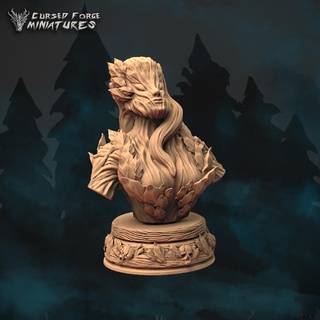 forest protector dryad bust miniature d&d dnd dungeons dragons monster resin tabletop rpg fantasy pathfinder keeper 3d print model - Mito3D