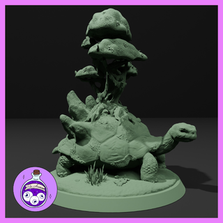 forest spirit tortoise turtle fairy fey tree magic ancient ttrpg dnd dungeonsanddragons miniature pathfinder 3d print model - Mito3D