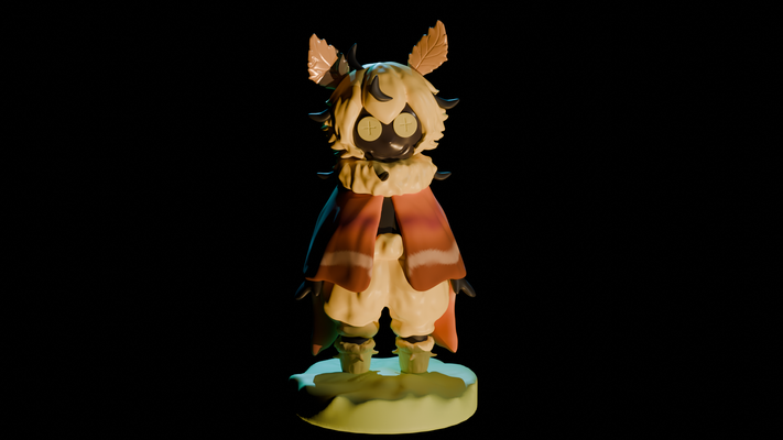 forest spirti model art spirit animal 3d print model - Mito3D