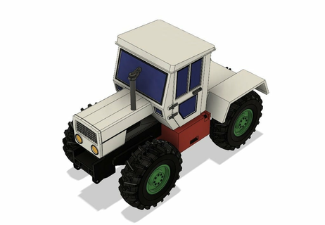 silvicultura tractor 28mm vehículo martillo guerra 40k vehiculos 3d print model - Mito3D
