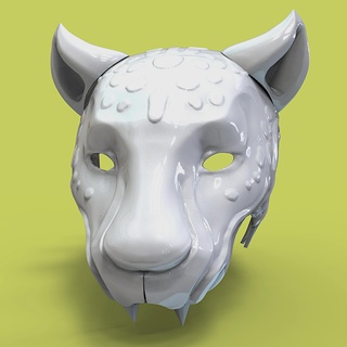 prédicateur sucre masque Royaume cœurs tigre 3d print model - Mito3D