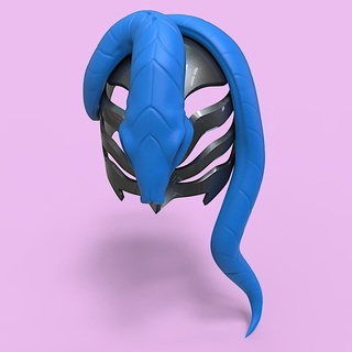 foreteller invi mask - kingdom hearts snake viper 3d print model - Mito3D