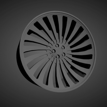 forgiato autonomo scalabile stampabile cerchi macchine Basso poli caldo ruote 1 18 24 25 32 43 3d print model - Mito3D