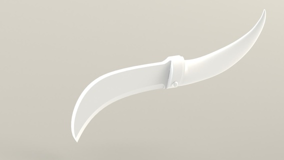 dimenticato valoroso coltello video Giochi gioco sommossa 3d print model - Mito3D