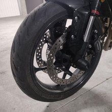 garfo protetores ferramenta moto ficar pé bobina motocicleta tridente 660 roadster 3d print model - Mito3D