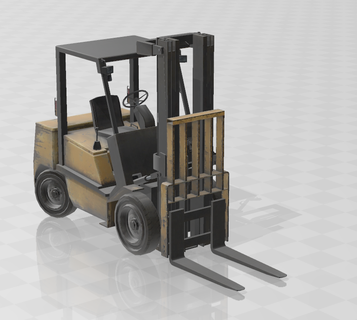carrello elevatore gru camion costruzione Modelli 3d print model - Mito3D