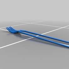 forkstick a casa cozinha de jantar fourchette garfo os pauzinhos chopstick baguetes 3d print model - Mito3D