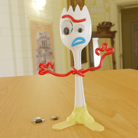 forky Spiel toy story - Spielzeug 3D print model - Mito3D