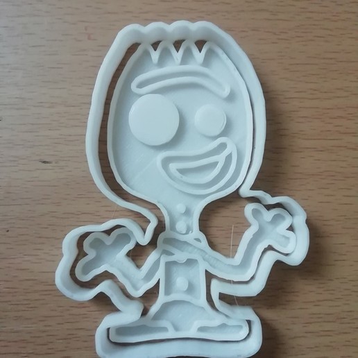 forky cortador de galletas sellador casa toy story las cookie 3D print model - Mito3D