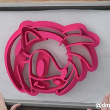 form cookies gingerbread amy sonic x home cookie cutter cooking sonicx sega anime 3d print model - Mito3D