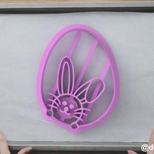 form cookies gingerbread egg rabbit home bunny cooking cutter cookie cake easter holiday eggs jesus 3d print model - Mito3D