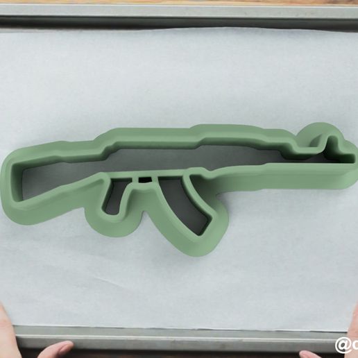 Formen Kekse Lebkuchen ak 47 Kuchen Plätzchen Cutter Kochen Essen ak47 Boot Flugzeug Panzer Gewehr Waffe 3D print model - Mito3D