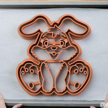 Formen Kekse Lebkuchen Hase Kuchen Plätzchen Cutter Kochen Zahl Ostern Tiere 3d print model - Mito3D