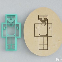 forme di biscotti pan zenzero diamante steve armatura minecraft casa a cottura cutter cookie gioco torta videogame creeper 3d print model - Mito3D