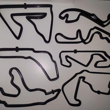 formula1 track kit 7 circuits formula 1 f1 circuit silhouettes vehicles trolleys 3d print model - Mito3D
