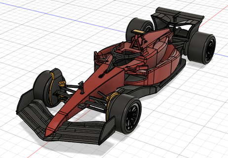 formül 1 2022 oyun araba Ferrari rc 3d print model - Mito3D