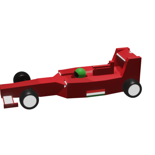 formule 1 Ferrari poly f1 lowpoly 3D print model - Mito3D